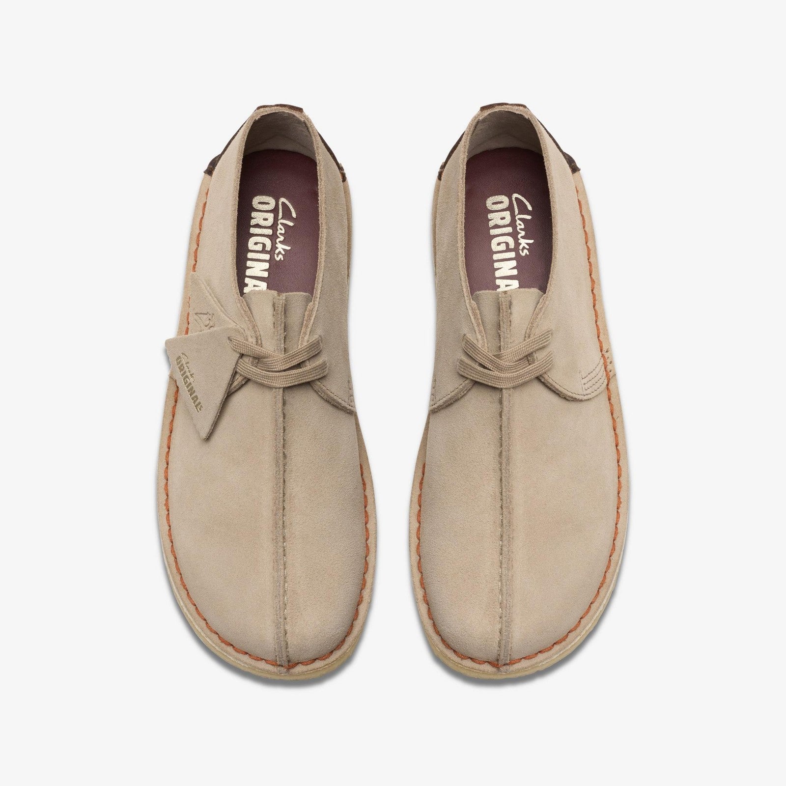 Clarks Mens Desert Trek Shoe 26178478 Sand Suede